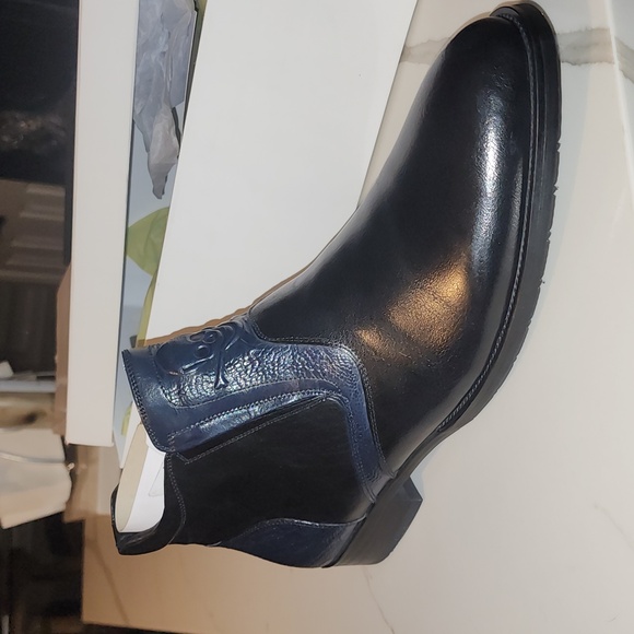 ROBERT GRAHM NWT IN BOX BLACK REAL LEATHER SKULL FRONT BOOTS SIZE 11.5 - Picture 10 of 14